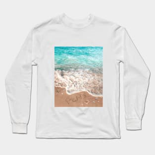 Peaceful Ocean Shoreline Long Sleeve T-Shirt